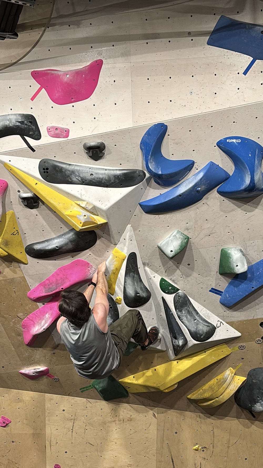 Bouldering at the gym